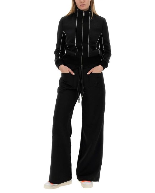 Off-White c/o Virgil Abloh Black Logo Embroidered Drawstring Pants