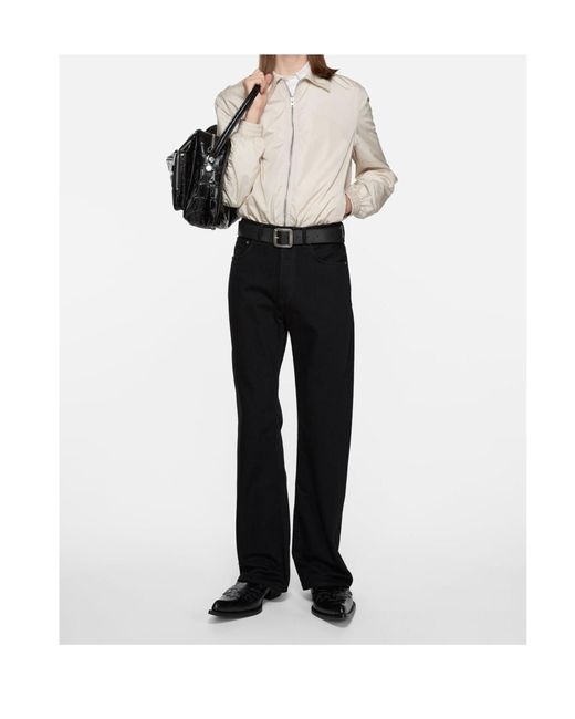 Acne Natural Logo Zip Fastening Jacket for men