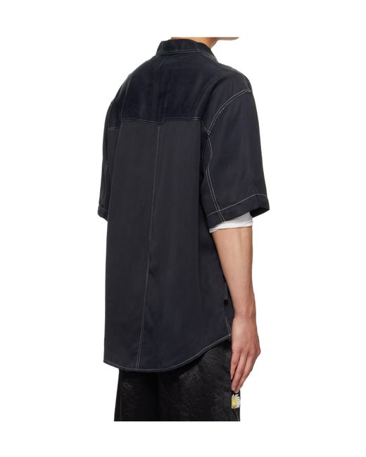 Song For The Mute Black Short Sleeve Shirt for men
