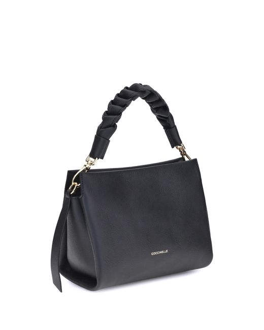 Coccinelle Blue Boheme Zipped Small Tote Bag