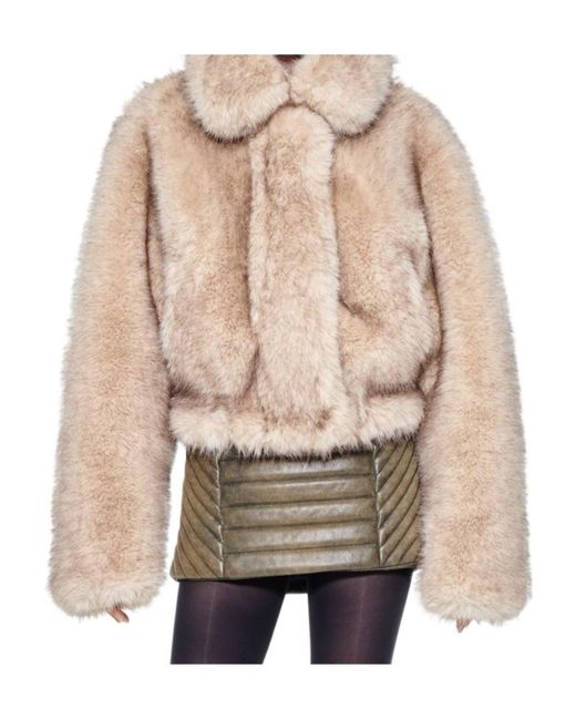 Stand Studio Natural Lena Buttoned Cropped Jacket
