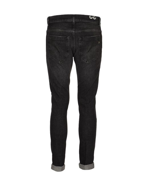 Dondup Black George Skinny Jeans for men
