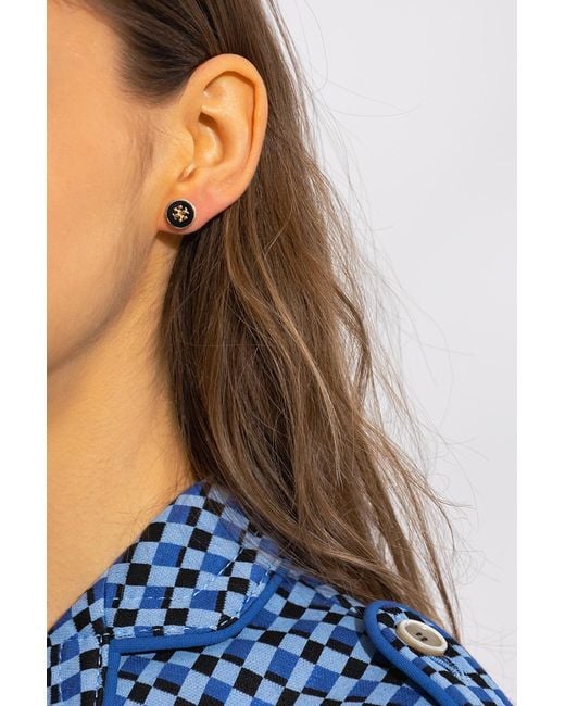 Tory Burch Multicolor Kira Circle-Studded Earrings