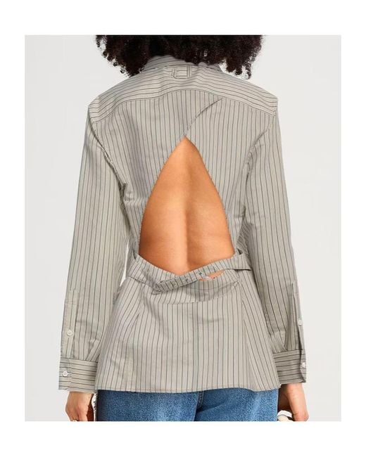 Jacquemus Gray Striped Shirts
