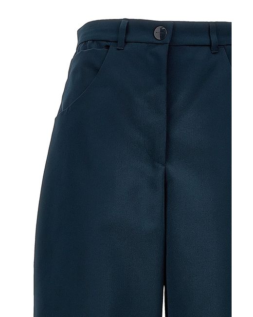 Etro Blue High-Waisted Cargo Pants