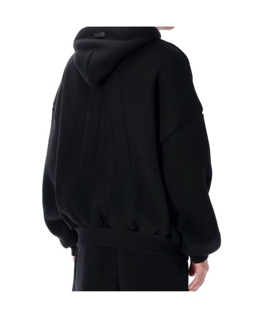Fear Of God Black Athletic Half Zip Hoodie for men