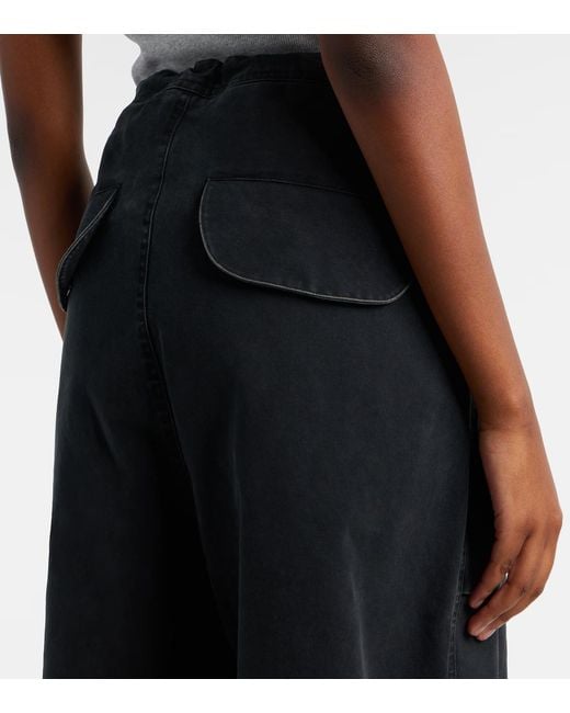 Entire studios Black Cotton Cargo Pants