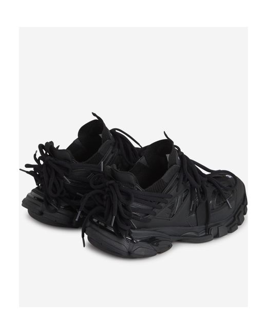 Balenciaga Black Track Lace-Up Sneakers for men