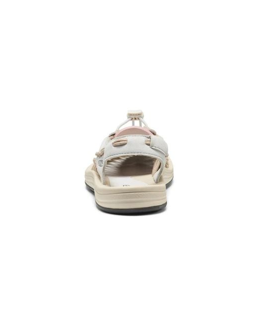 Keen White Woven Strap Sneakers
