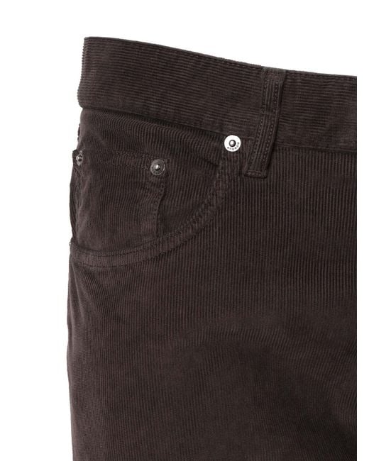 Dondup Gray Corduroy Trousers for men
