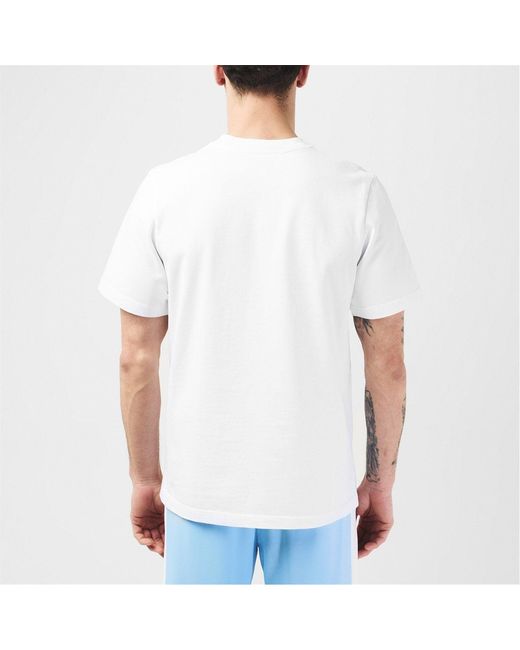 Casablanca White Short-Sleeved T-Shirt for men