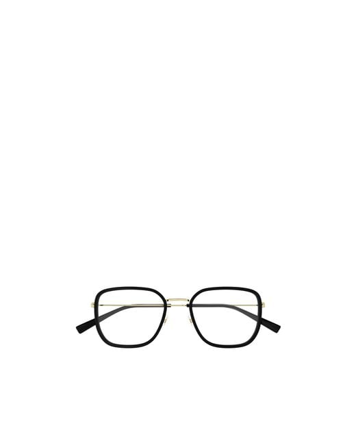 Gucci White Eyewear Square Frame Glasses for men