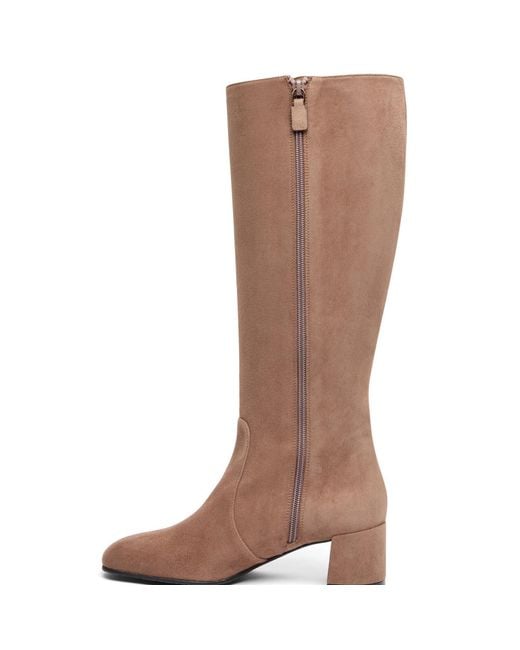 Stuart Weitzman Brown Maeve Zip Boot