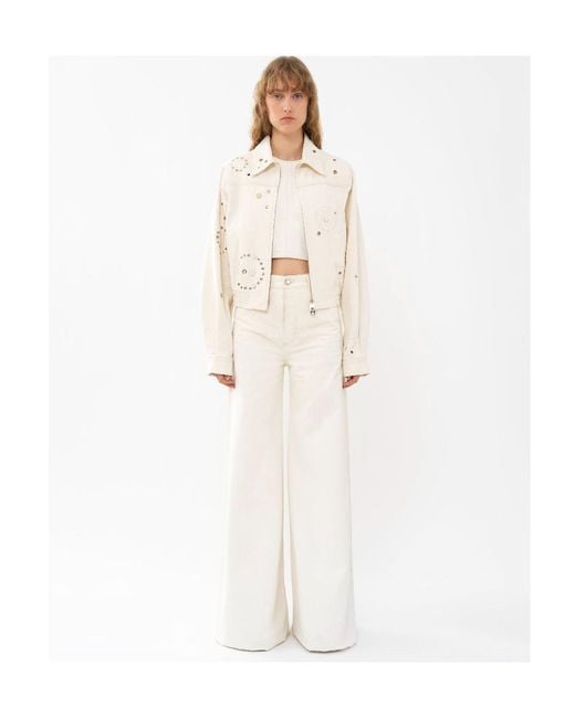 Chloé White Long-Sleeved Jacket