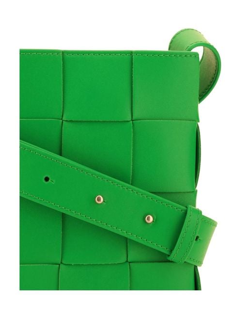 Bottega Veneta Green Mini Cassette Crossbody Bag for men