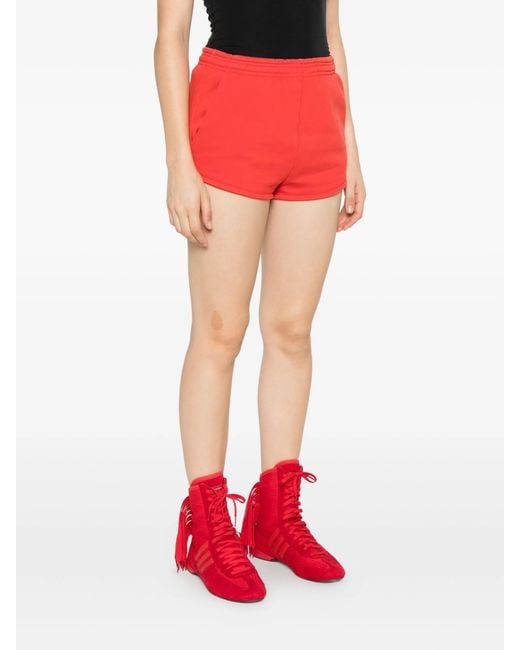 Entire studios Red Elastic Waist Shorts