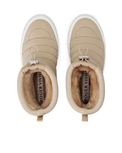 Roger Vivier Natural Viv' Up Booties