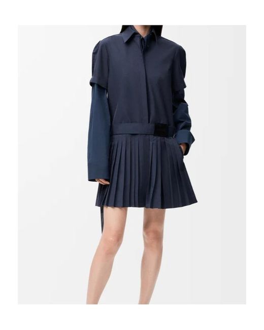 Loewe Blue Pleated Dress