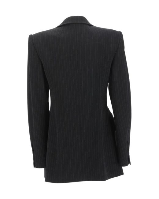 Balenciaga Black Single-Breasted Long-Sleeved Blazer