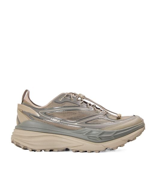 Hoka One One Gray Wear-Resistant Running Shoes for men