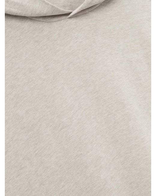 Fear Of God White Long-Sleeved Hooded Sweatshirt