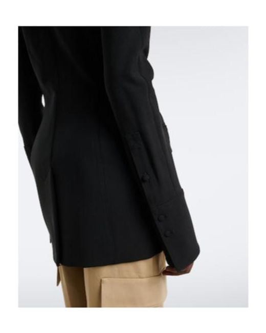 Mugler Black Wool-Blend Jacket