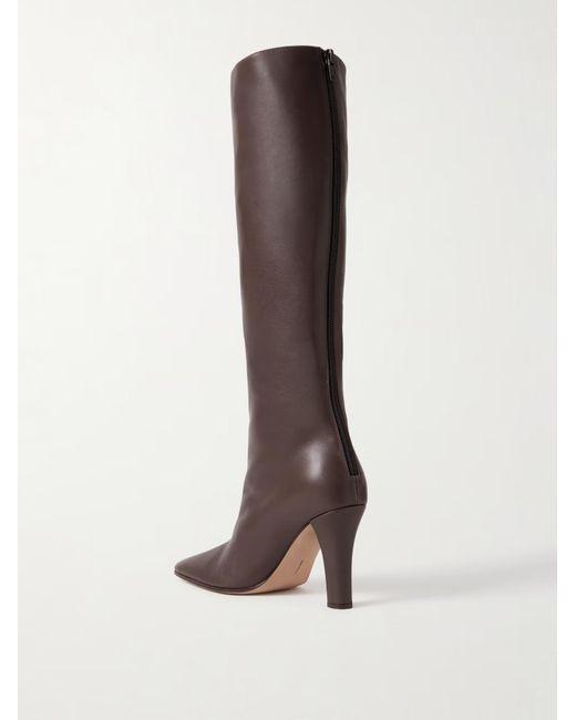The Row Brown Mona Leather Boots
