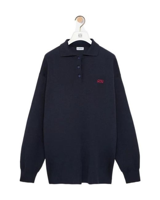 Loewe Blue Polo Sweater