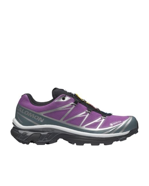Salomon Lab Purple Salomon Xt-6 Gore-Tex Lace-Up Sneakers for men