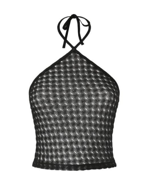 Missoni Black Haut En Dentelle À Dos Nu