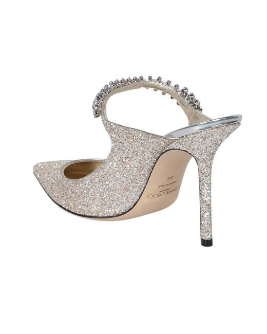 Jimmy Choo White Pointed High-Heeled Sandals