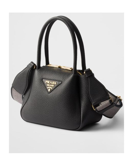 Prada Black Liaison Mini Leather Handbag