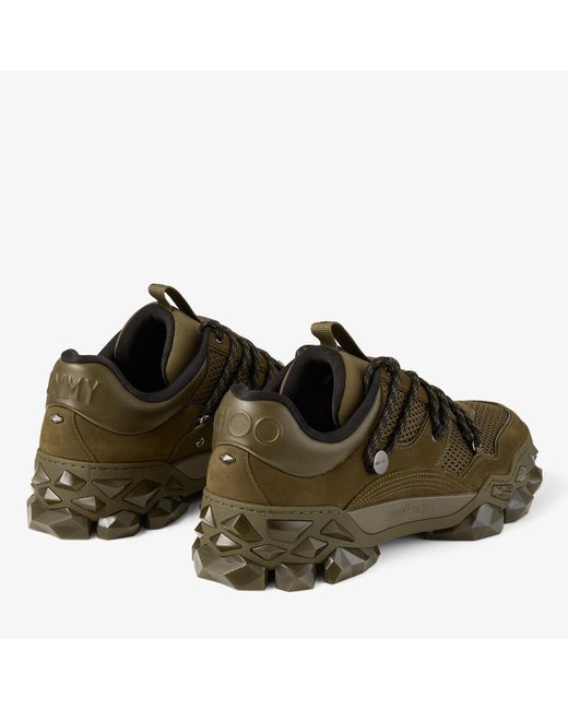 Jimmy Choo Green Lace-Up Sneakers for men