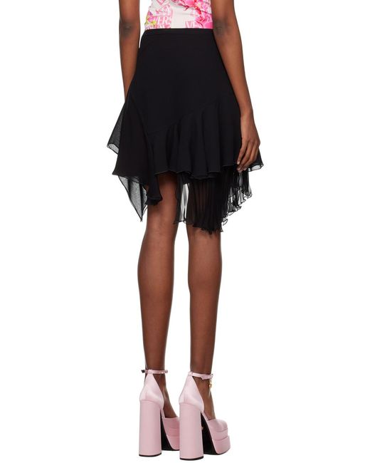 Versace Black Short Skirts