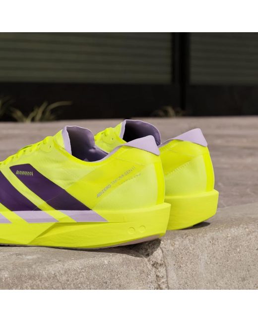 Adidas Yellow Adizero Takumi Sen 11 Sneakers for men