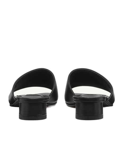 MM6 by Maison Margiela Black Anatomic Sandals