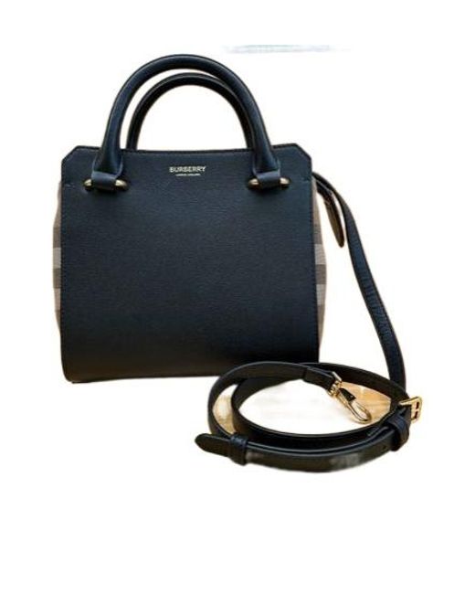 Burberry Blue Banwell Mini Top Handle Bag