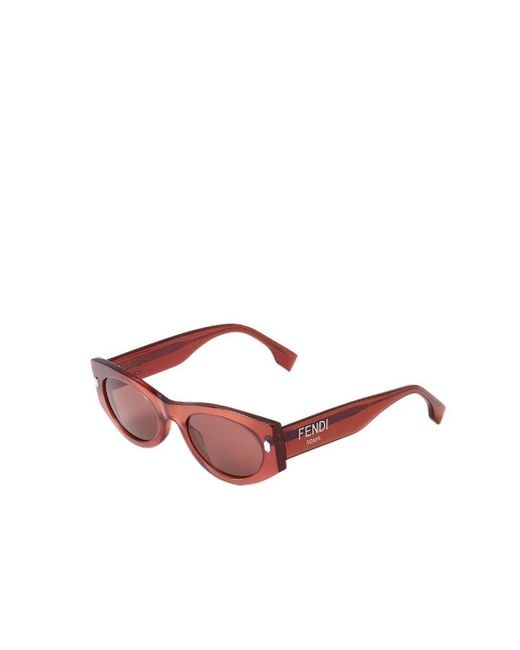 Fendi Red Acetate Sunglasses