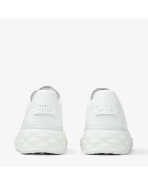 Jimmy Choo White Low-Top Leisure Sneakers