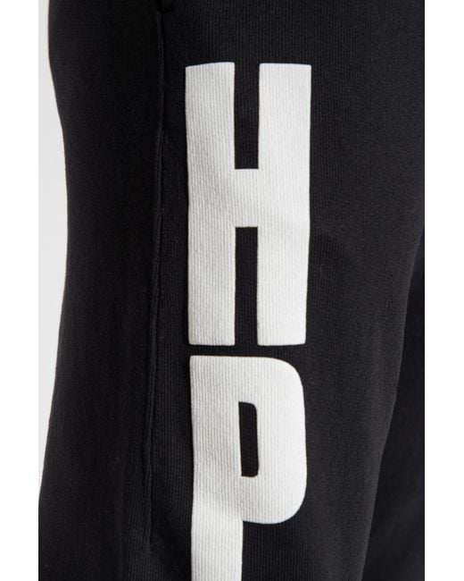 Heron Preston Black Logo Printed Sweatpants for men