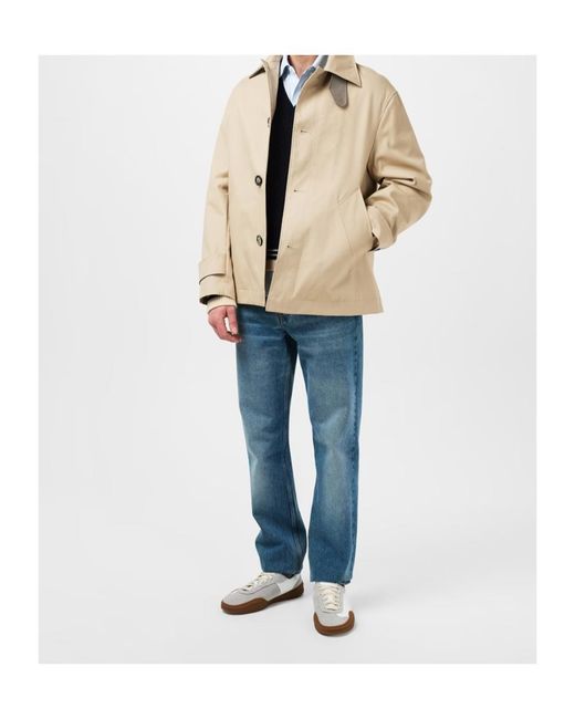AMI Natural Single-Breasted Buttoned Jacket for men