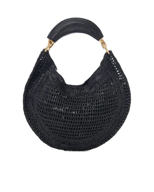 Chloé Blue Chloé Summer Banana Woven Top Handle Bag