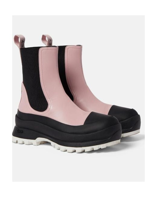 Stella McCartney Black Trace Chunky Ankle Boots