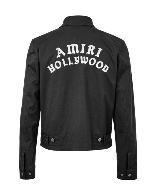 Amiri Black Zip-Up Jacket for men