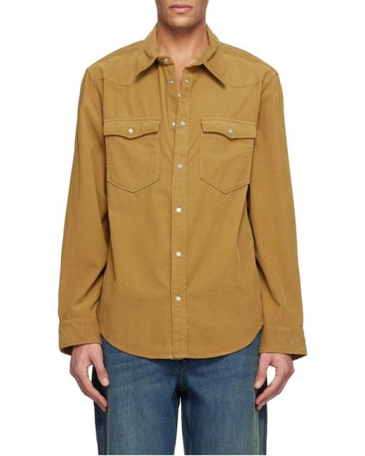 Isabel Marant Brown Vasco Shirt for men