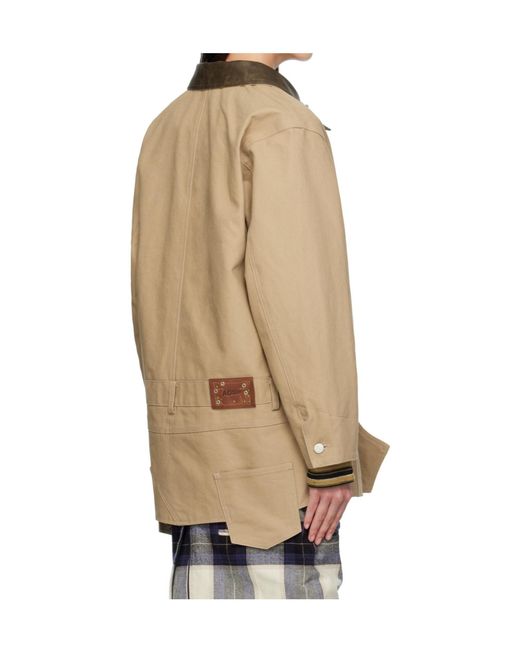 ANDERSSON BELL Natural Carpenter Shorts Inserted Jacket for men