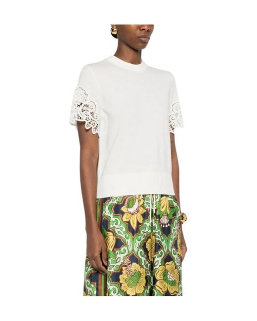 Zimmermann White Lace Jersey