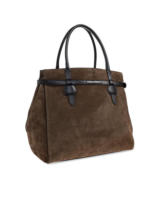 DSquared² Brown Twin Shopper Bag for men