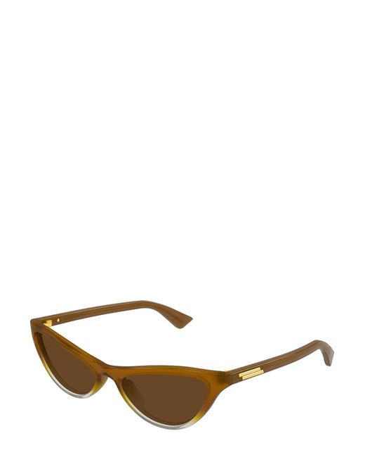 Bottega Veneta Brown Eyewear Classic Cat Eye Sunglasses