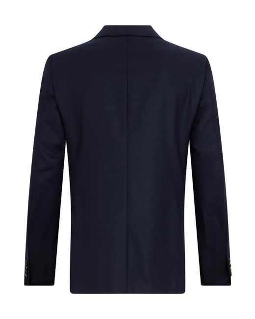 Canali Blue Single-Breasted Classic Blazer for men